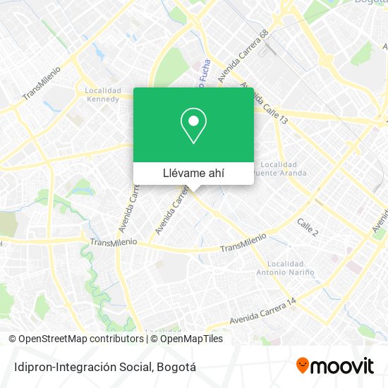 Mapa de Idipron-Integración Social