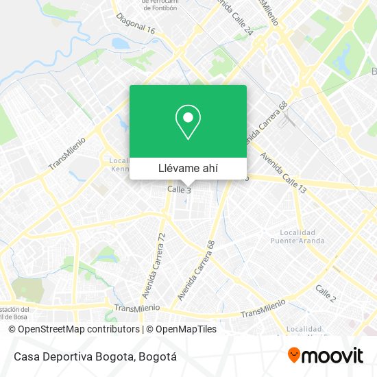 Mapa de Casa Deportiva Bogota