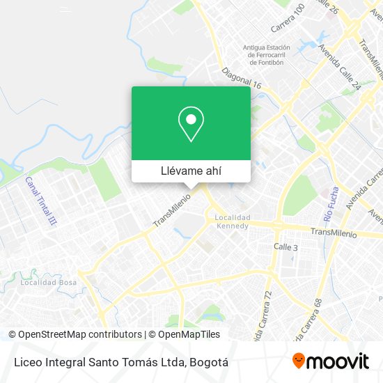 Mapa de Liceo Integral Santo Tomás Ltda