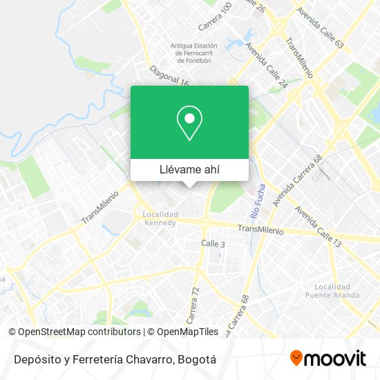 Mapa de Depósito y Ferretería Chavarro