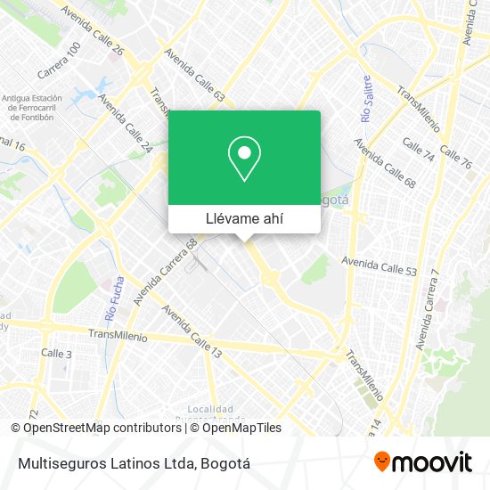 Mapa de Multiseguros Latinos Ltda