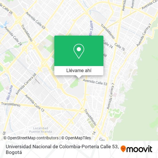 Mapa de Universidad Nacional de Colombia-Portería Calle 53