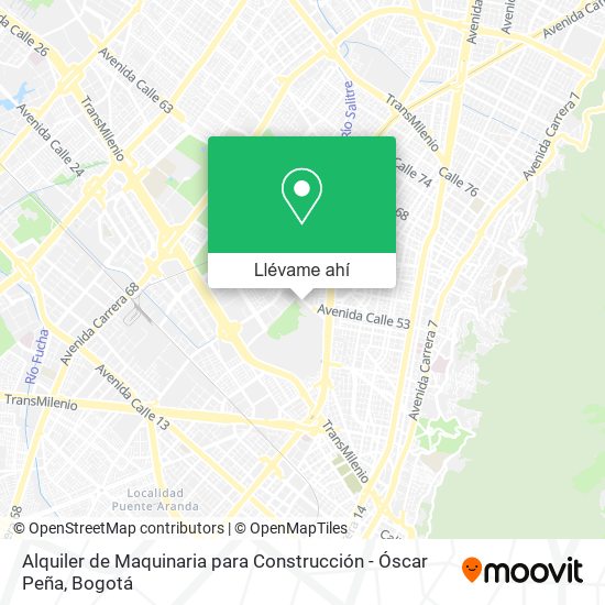 Mapa de Alquiler de Maquinaria para Construcción - Óscar Peña