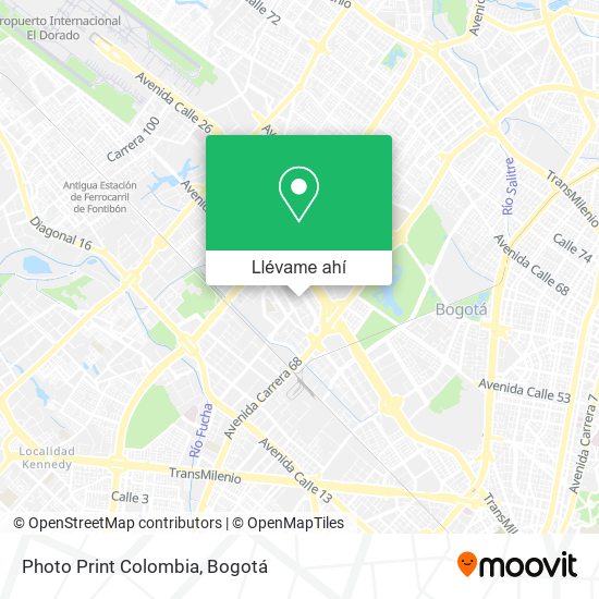 Mapa de Photo Print Colombia