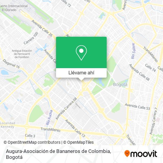 Mapa de Augura-Asociación de Bananeros de Colombia