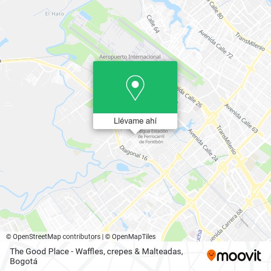 Mapa de The Good Place - Waffles, crepes & Malteadas