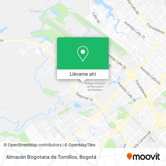 Mapa de Almacén Bogotana de Tornillos