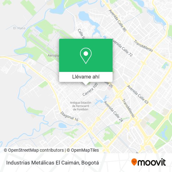 Mapa de Industrias Metálicas El Caimán
