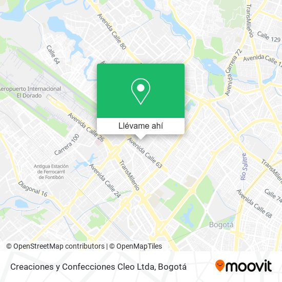 Mapa de Creaciones y Confecciones Cleo Ltda