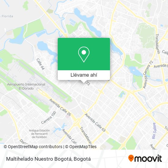 Mapa de Maltihelado Nuestro Bogotá