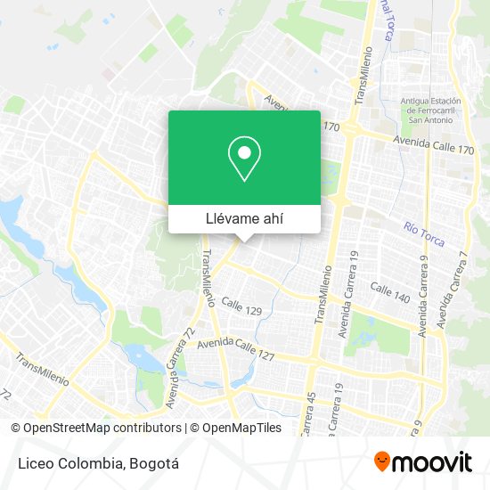 Mapa de Liceo Colombia