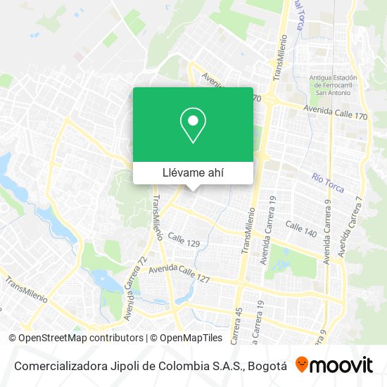 Mapa de Comercializadora Jipoli de Colombia S.A.S.