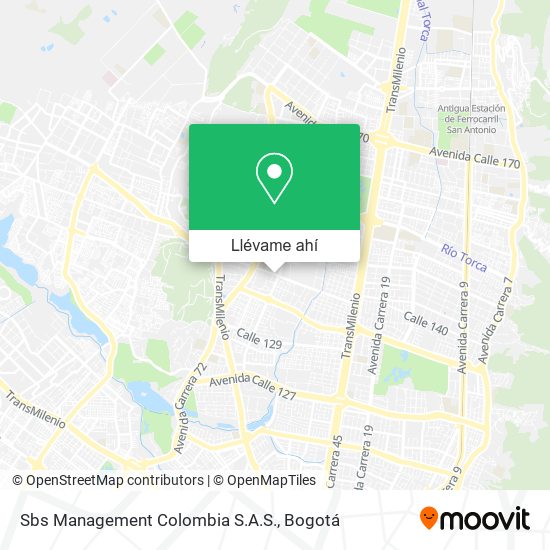 Mapa de Sbs Management Colombia S.A.S.