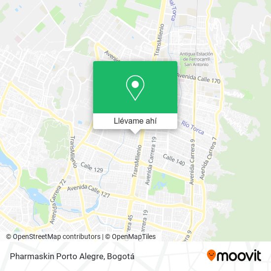 Mapa de Pharmaskin Porto Alegre