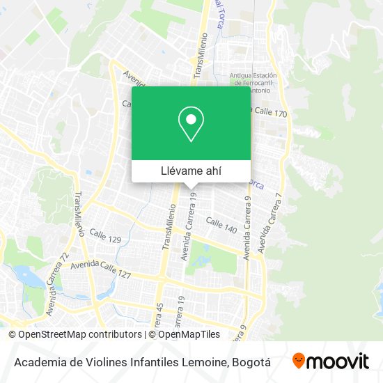 Mapa de Academia de Violines Infantiles Lemoine