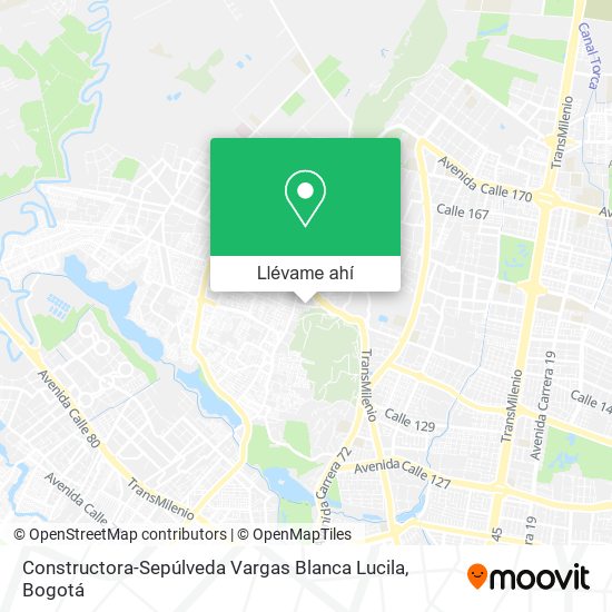 Mapa de Constructora-Sepúlveda Vargas Blanca Lucila