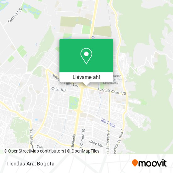 Mapa de Tiendas Ara