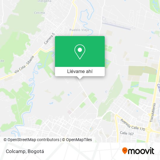 Mapa de Colcamp
