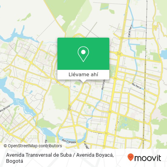 Mapa de Avenida Transversal de Suba / Avenida Boyacá