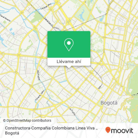 Mapa de Constructora-Compañia Colombiana Linea Viva .