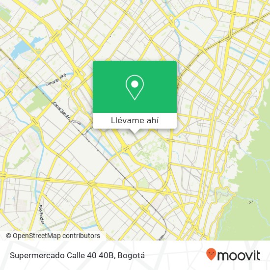 Mapa de Supermercado Calle 40 40B