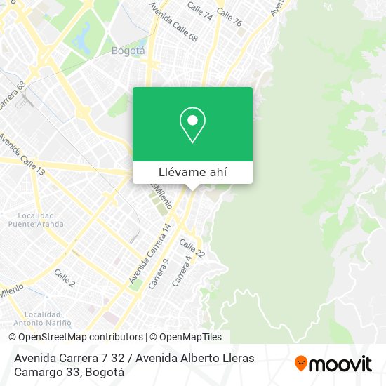Mapa de Avenida Carrera 7 32 / Avenida Alberto Lleras Camargo 33