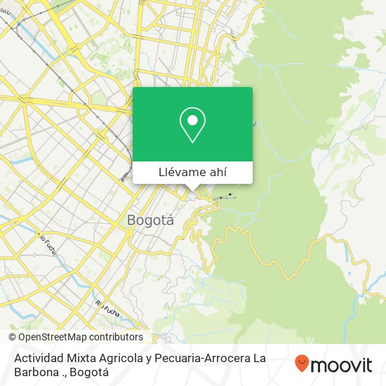 Mapa de Actividad Mixta Agricola y Pecuaria-Arrocera La Barbona .