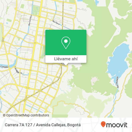 Mapa de Carrera 7A 127 / Avenida Callejas