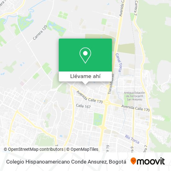 Mapa de Colegio Hispanoamericano Conde Ansurez