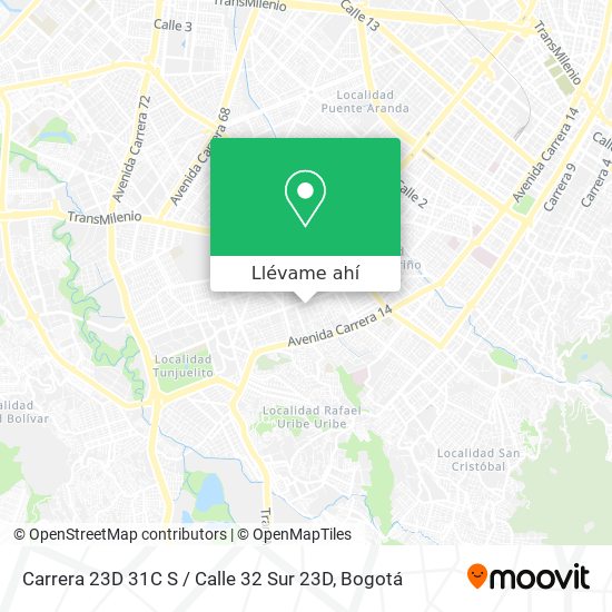 Mapa de Carrera 23D 31C S / Calle 32 Sur 23D