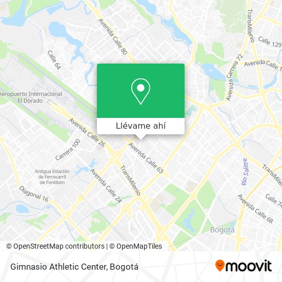 Mapa de Gimnasio Athletic Center