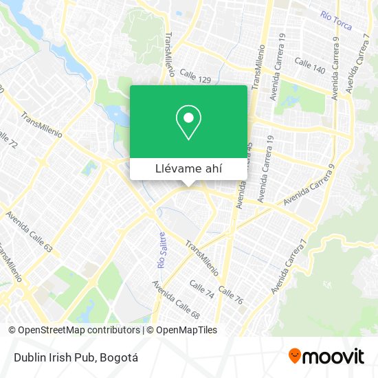 Mapa de Dublin Irish Pub