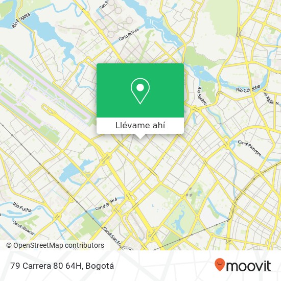 Mapa de 79 Carrera 80 64H