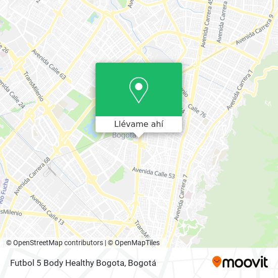 Mapa de Futbol 5 Body Healthy Bogota