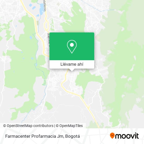 Mapa de Farmacenter Profarmacia Jm