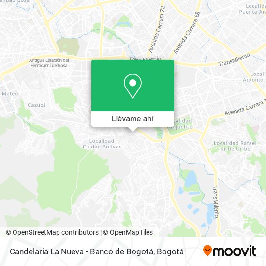 Mapa de Candelaria La Nueva - Banco de Bogotá