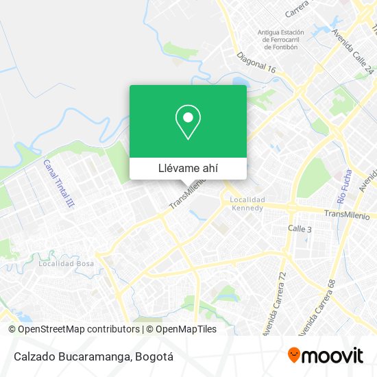 Mapa de Calzado Bucaramanga