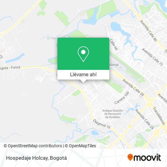 Mapa de Hospedaje Holcay