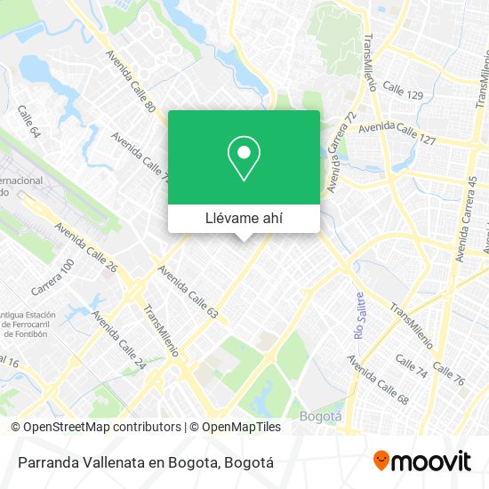 Mapa de Parranda Vallenata en Bogota