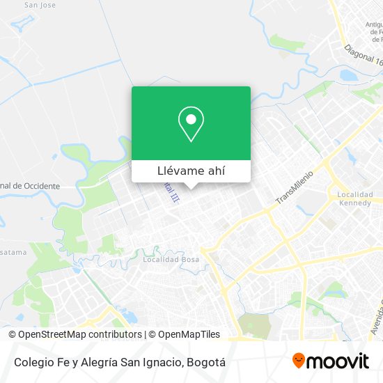 Mapa de Colegio Fe y Alegría San Ignacio