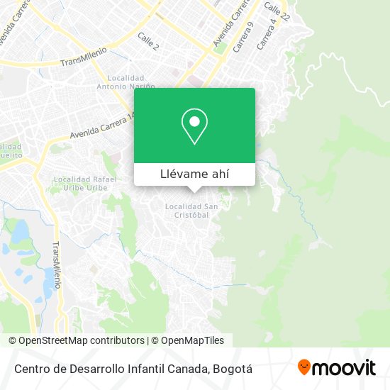 Mapa de Centro de Desarrollo Infantil Canada