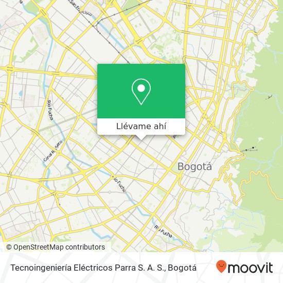 Mapa de Tecnoingeniería Eléctricos Parra S. A. S.