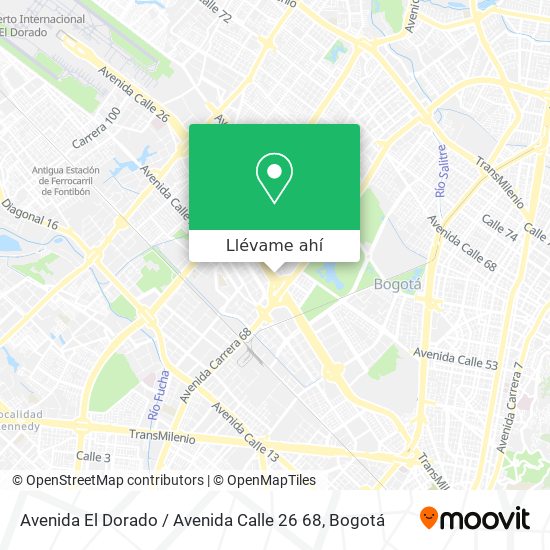 Mapa de Avenida El Dorado / Avenida Calle 26 68