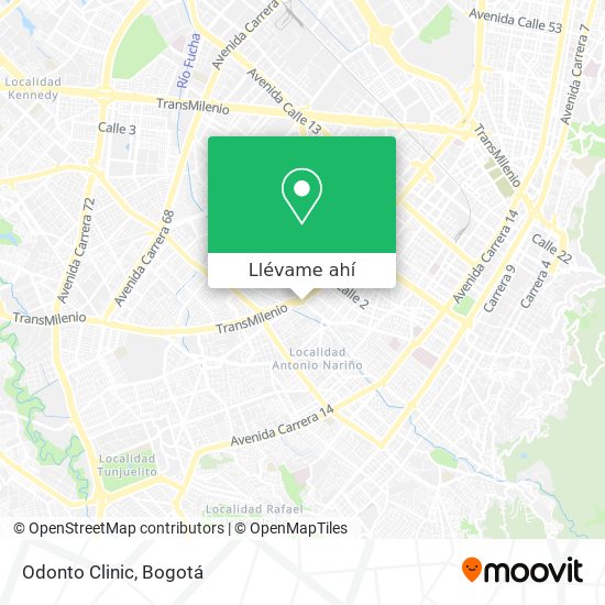 Mapa de Odonto Clinic