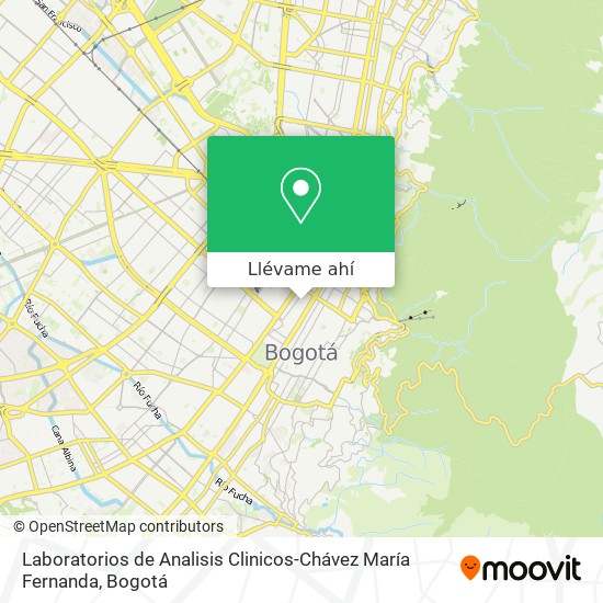 Mapa de Laboratorios de Analisis Clinicos-Chávez María Fernanda