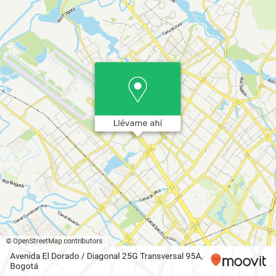 Mapa de Avenida El Dorado / Diagonal 25G Transversal 95A