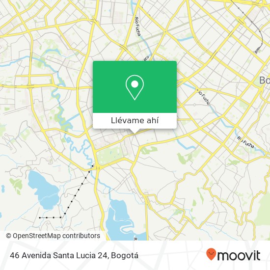 Mapa de 46 Avenida Santa Lucia 24