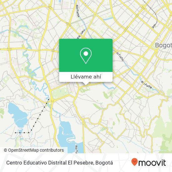Mapa de Centro Educativo Distrital El Pesebre