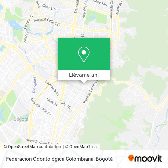 Mapa de Federacion Odontológica Colombiana