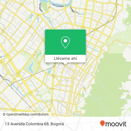 Mapa de 13 Avenida Colombia 68